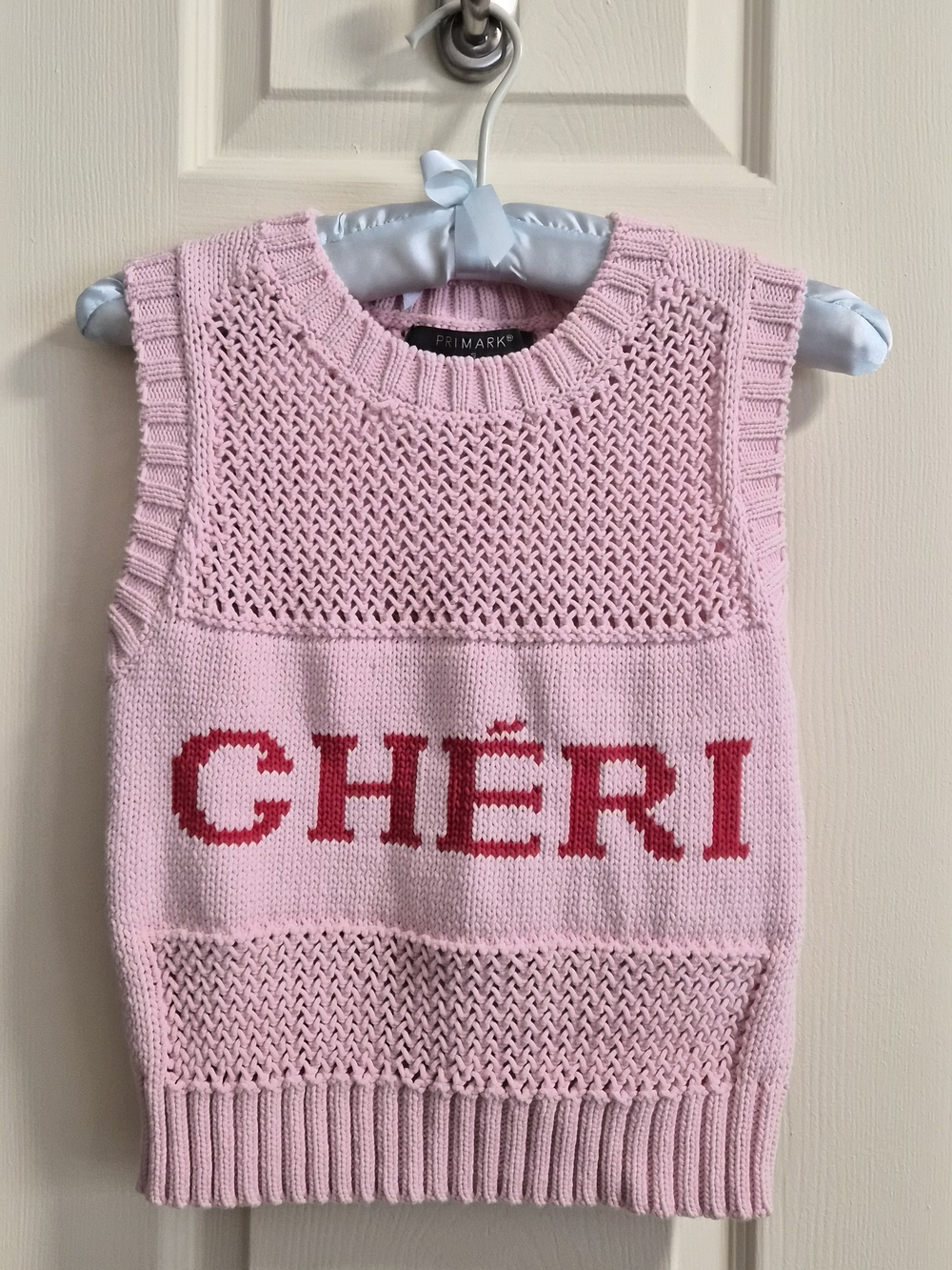 Primark Pink 'CHÉRI' Knit Sweater Vest
